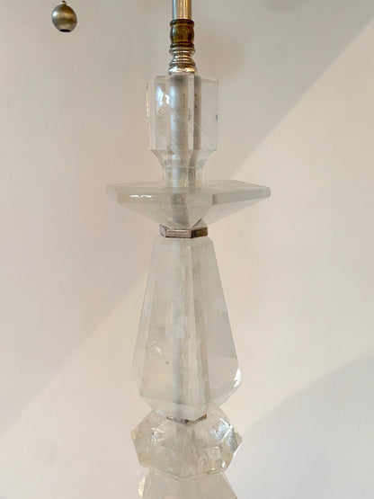 Rock Crystal Candlestick Lamp