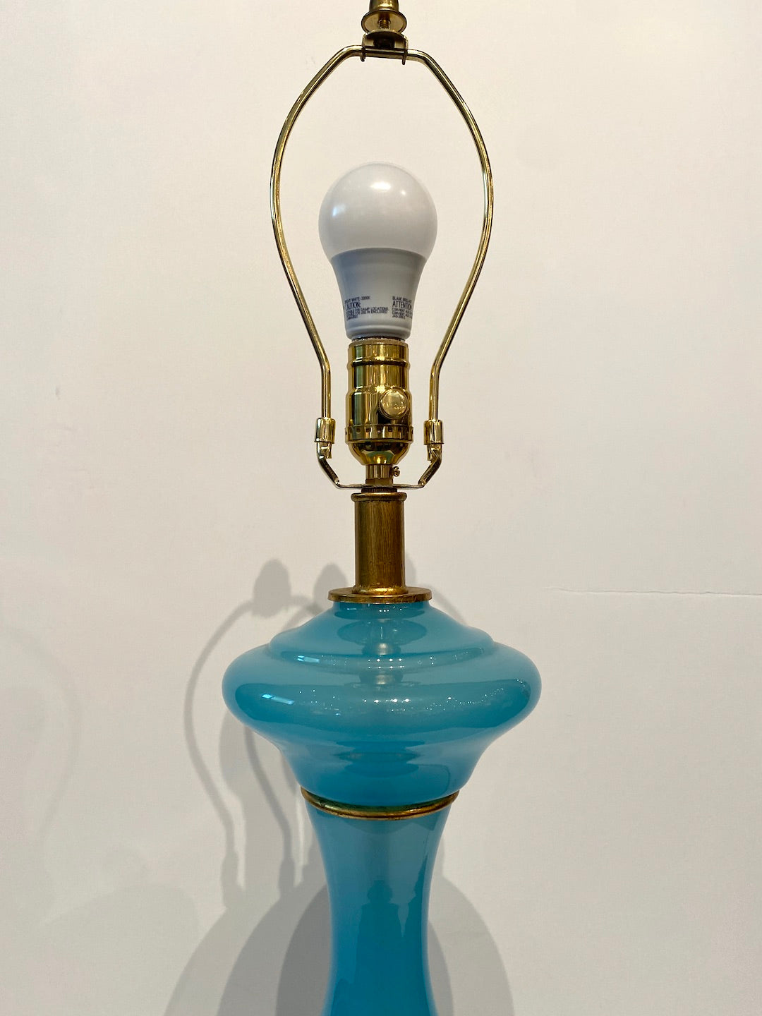 French Opaline Lamp