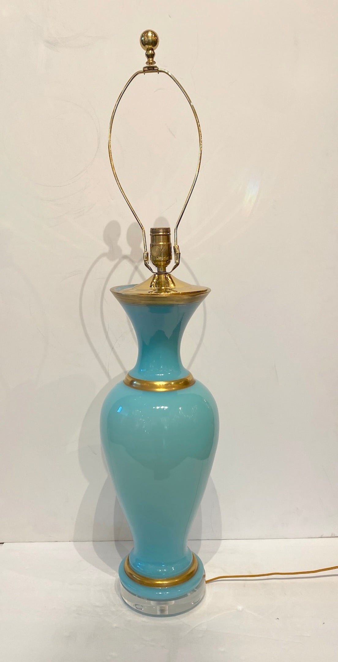French Opaline Vase as Lamp