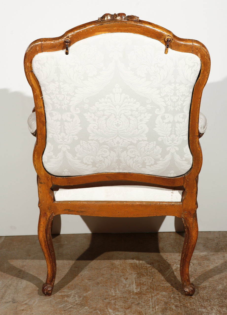 18th Century Italian Rococo Gilded Armchair – – Antonios Bella Casa