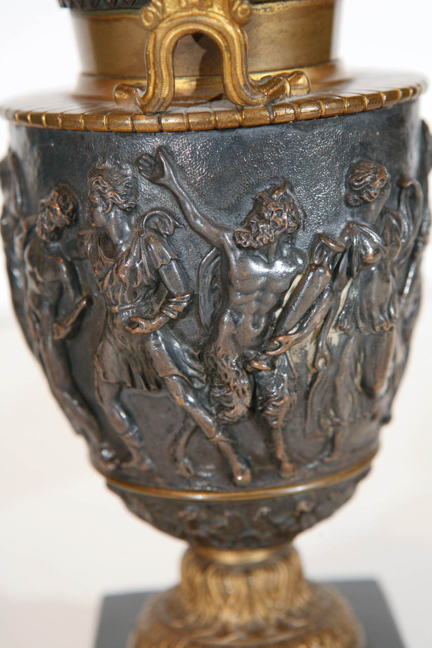 Turn-of-the-Century, Silver and Bronze Urns