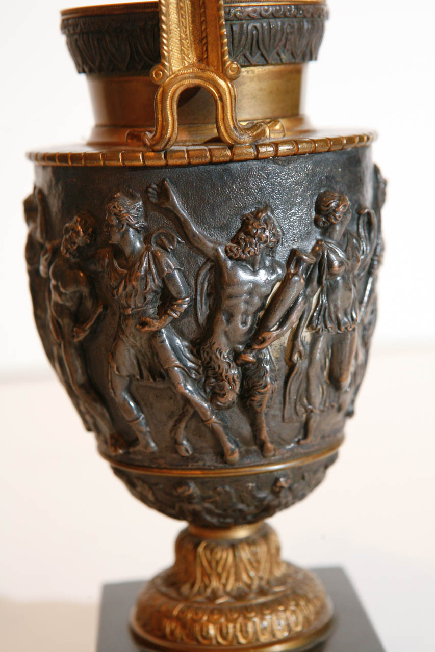 Turn-of-the-Century, Silver and Bronze Urns