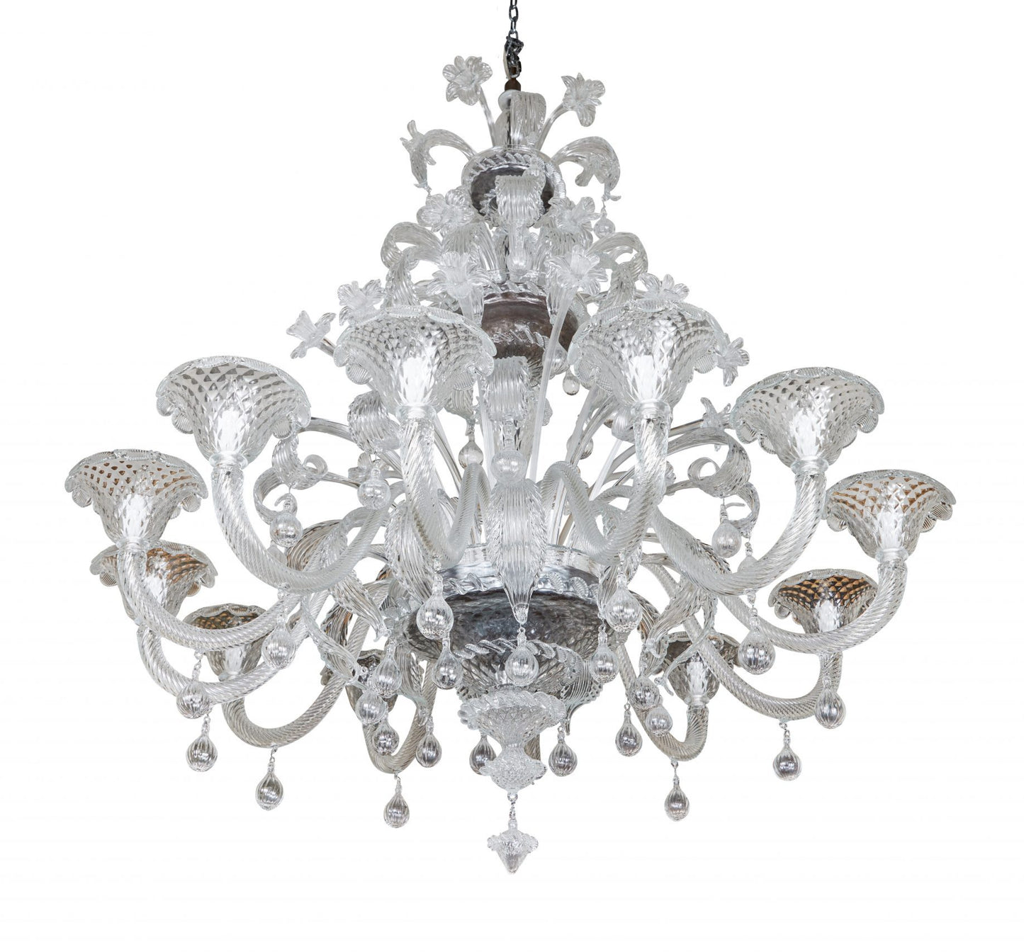 Twelve Light, Murano Chandelier