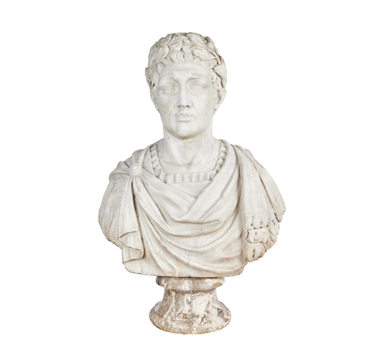 Roman Marble Bust of Emperor