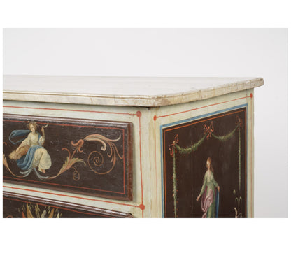 Neoclassical Painted Commode