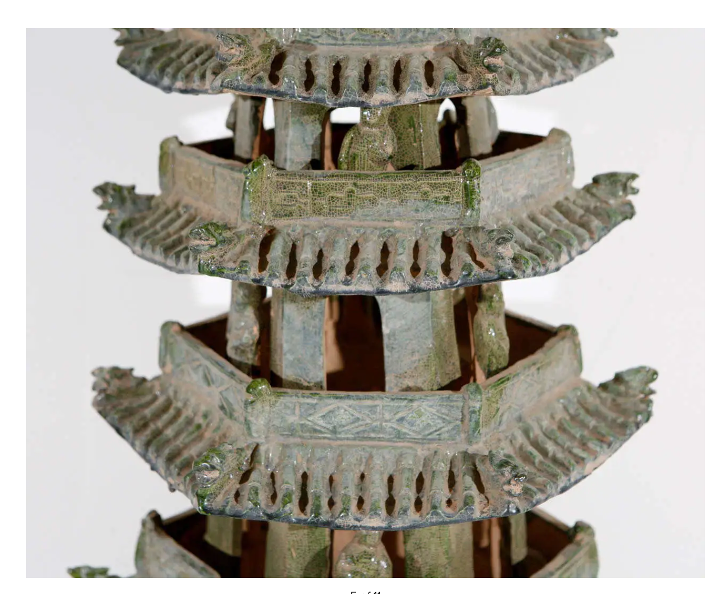 Pair Terra Cotta Pagodas