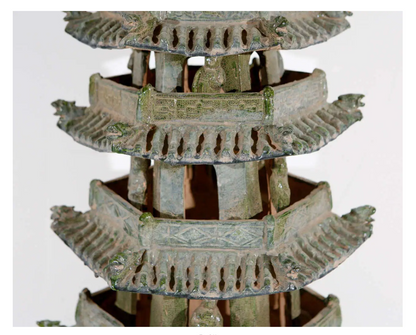 Pair Terra Cotta Pagodas