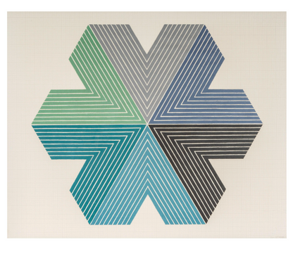 “Star of Persia II” by Frank Stella Lithograph