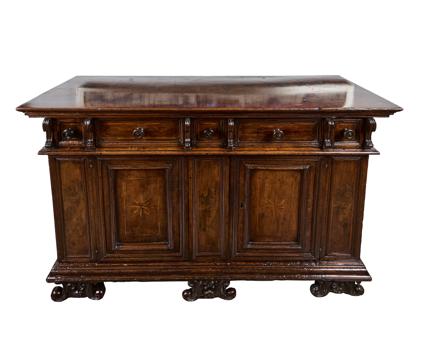 17th Century Tuscan Walnut Buffet