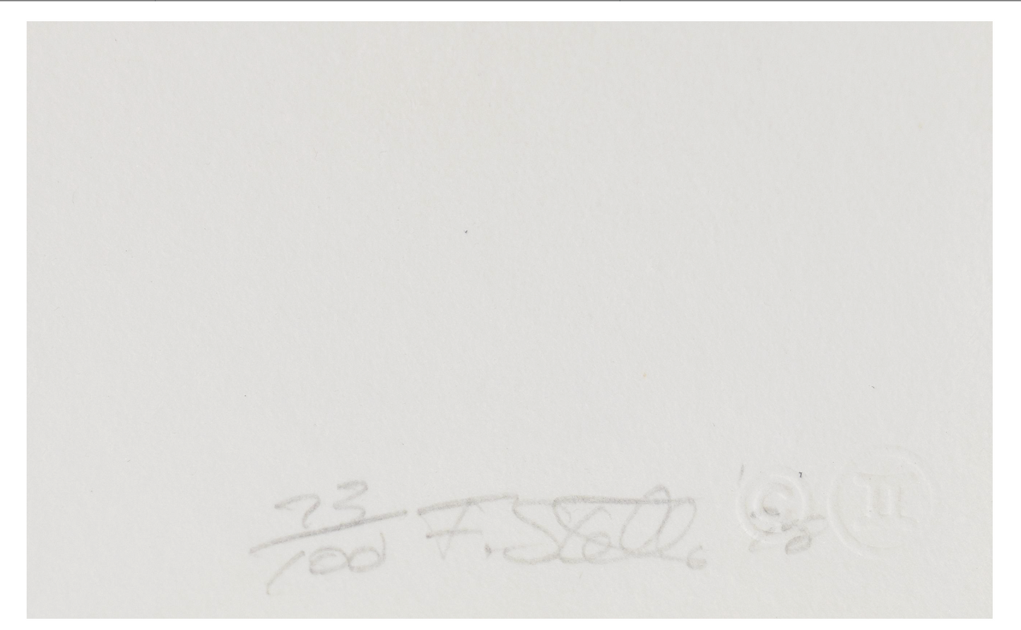 Set of 3 Lithographs from the Purple Series 1972 Signed Frank Stella