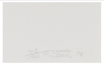 Set of 3 Lithographs from the Purple Series 1972 Signed Frank Stella