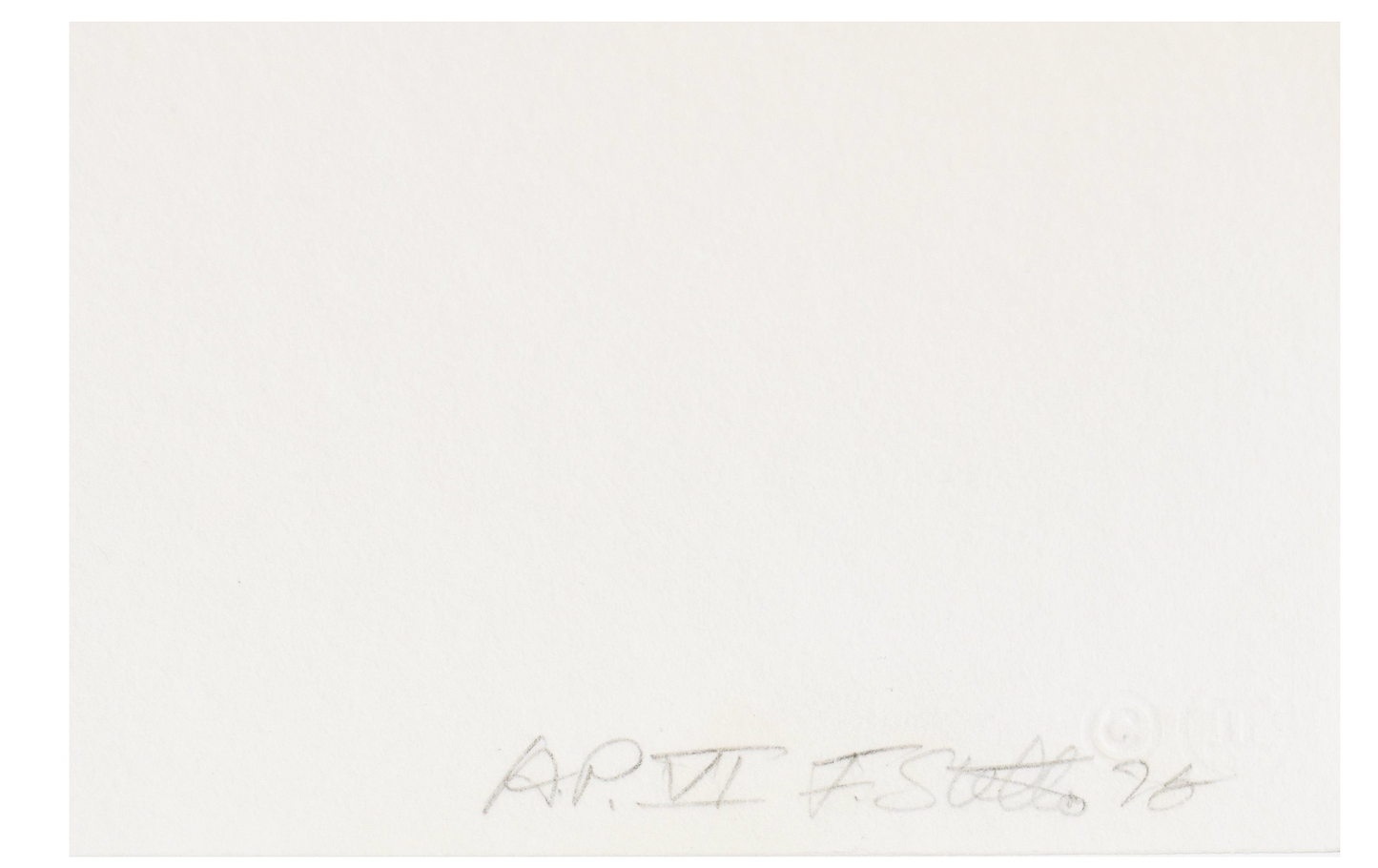 Set of 3 Lithographs from the Purple Series 1972 Signed Frank Stella