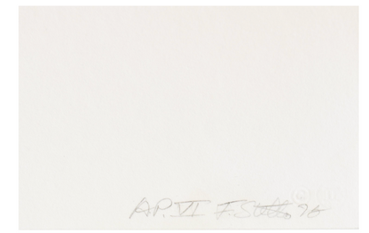 Set of 3 Lithographs from the Purple Series 1972 Signed Frank Stella