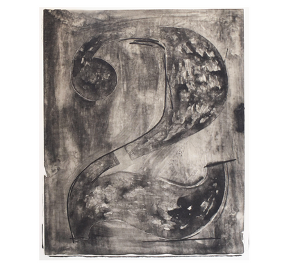 "Figure 2" from the “Black Numeral Series”, 1968, Signed Jasper Johns