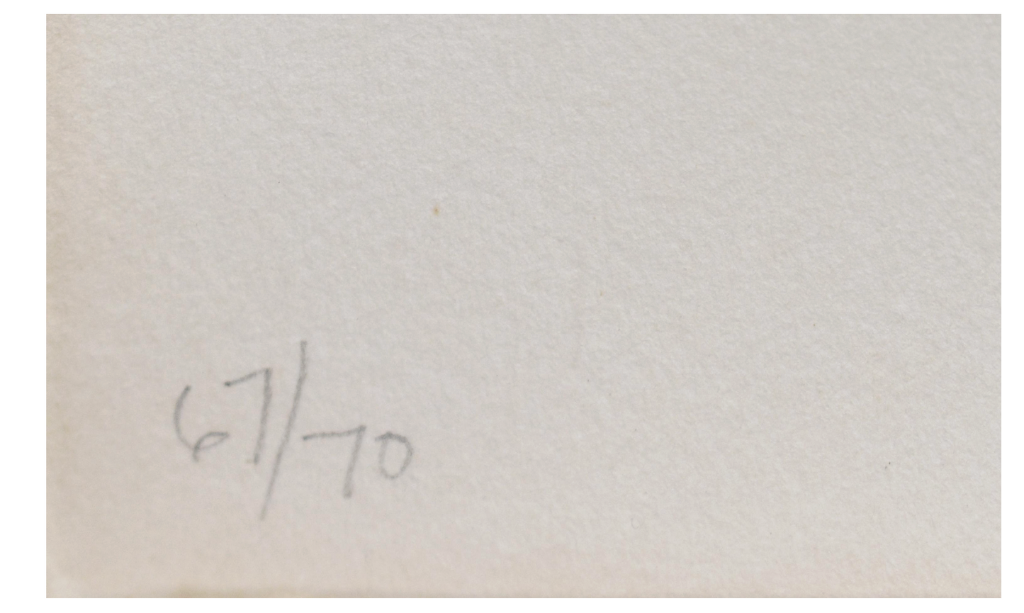 "Figure 2" from the “Black Numeral Series”, 1968, Signed Jasper Johns