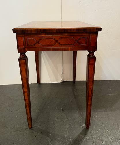 Italian Walnut, Pearwood and Olivewood Writing Desk  Circa 1825