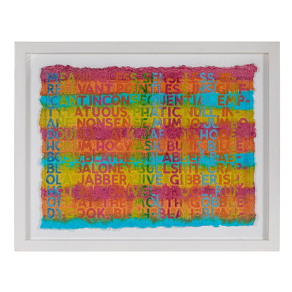 Brightly Colored Monoprint by Mel Bochner