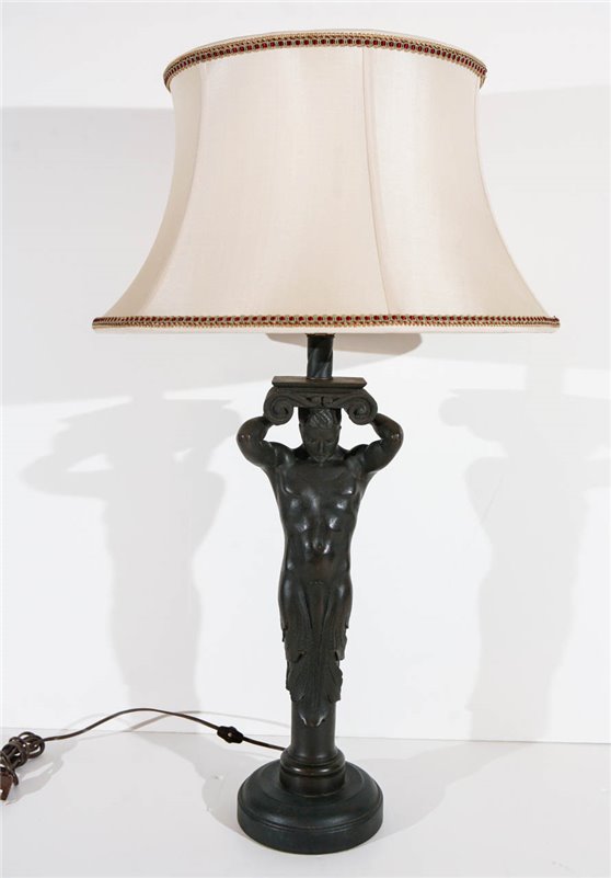 Atlantid-Style Figural Lamps