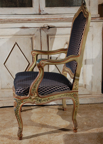 Set of Two, Antique Venetian Armchairs