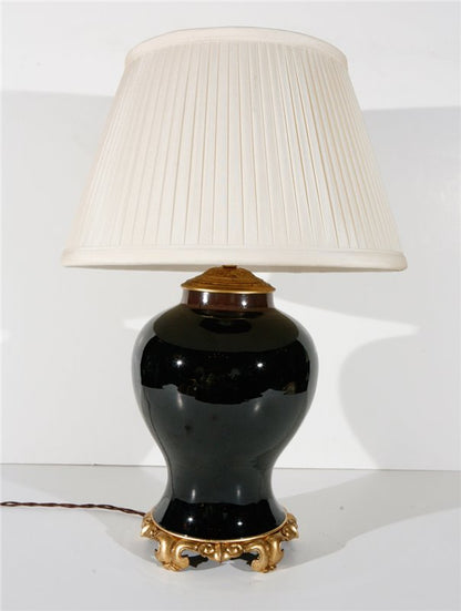 Early 1900's, Chocolate Glazed Lamp