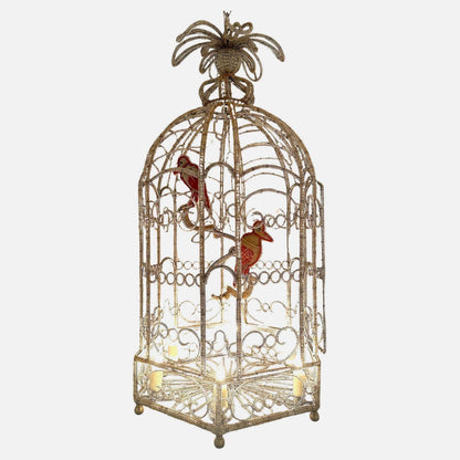 Beaded Sicilian Bird Cage Chandelier