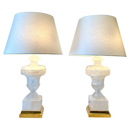 "Lucca" Rock Crystal Lamps