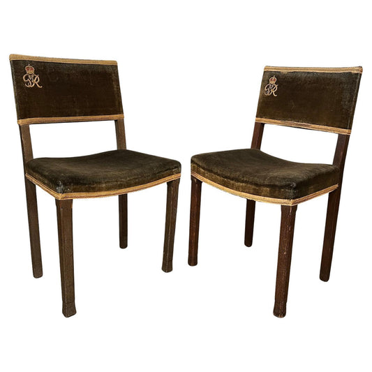 Pair of George VI Coronation Chairs