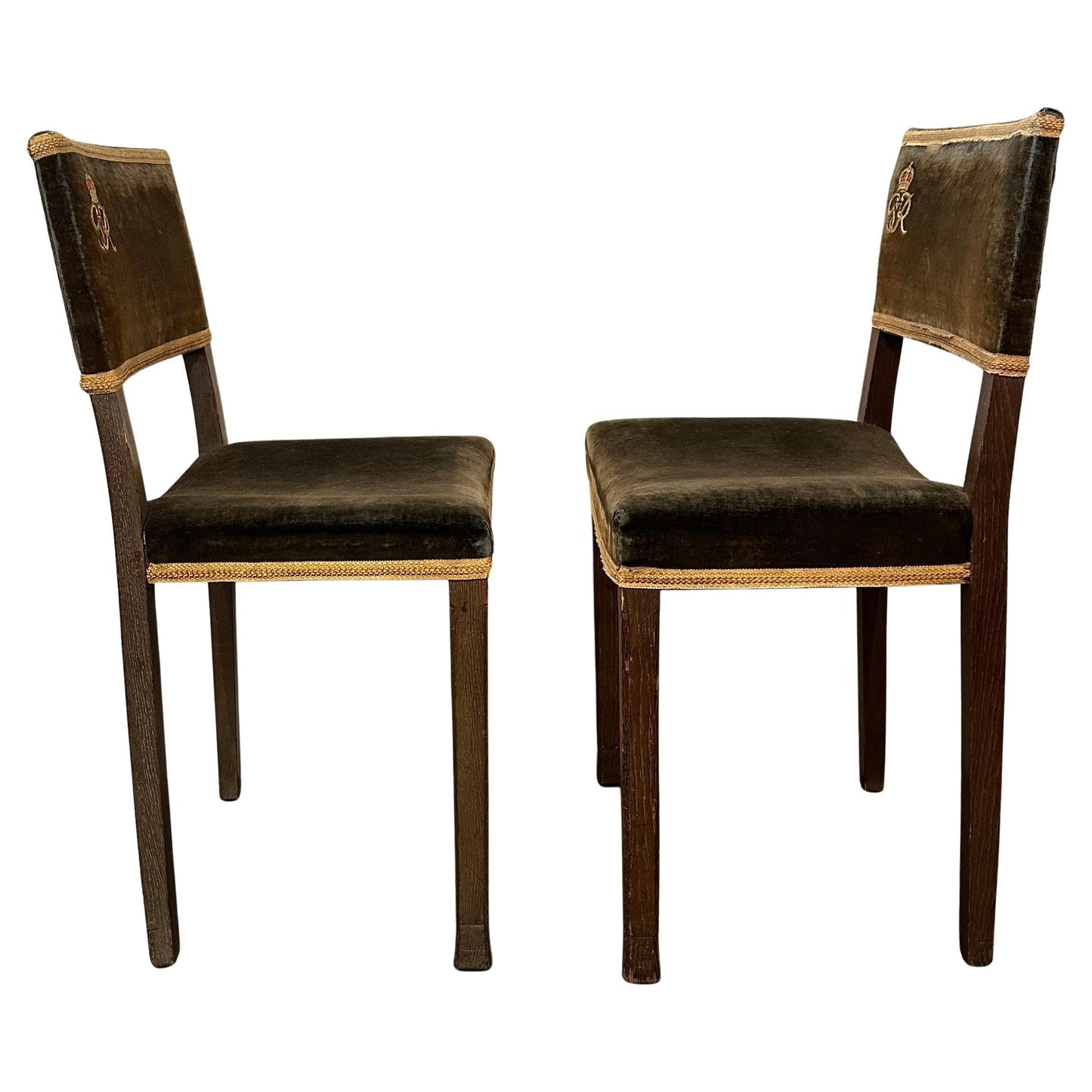 Pair of George VI Coronation Chairs