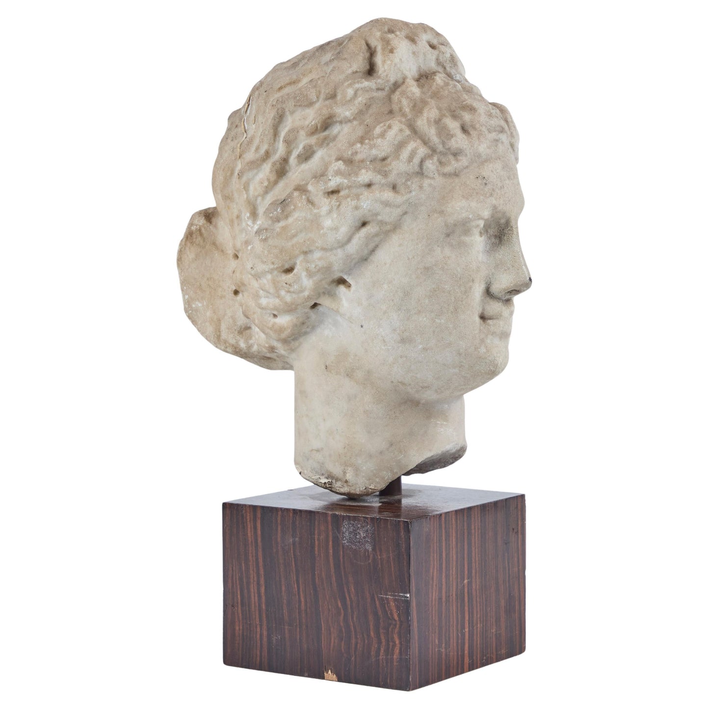 Roman Carrara Marble Head of Diana