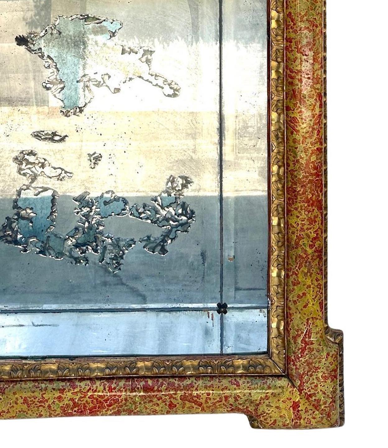 Painted and Gilded Venetian Mirror