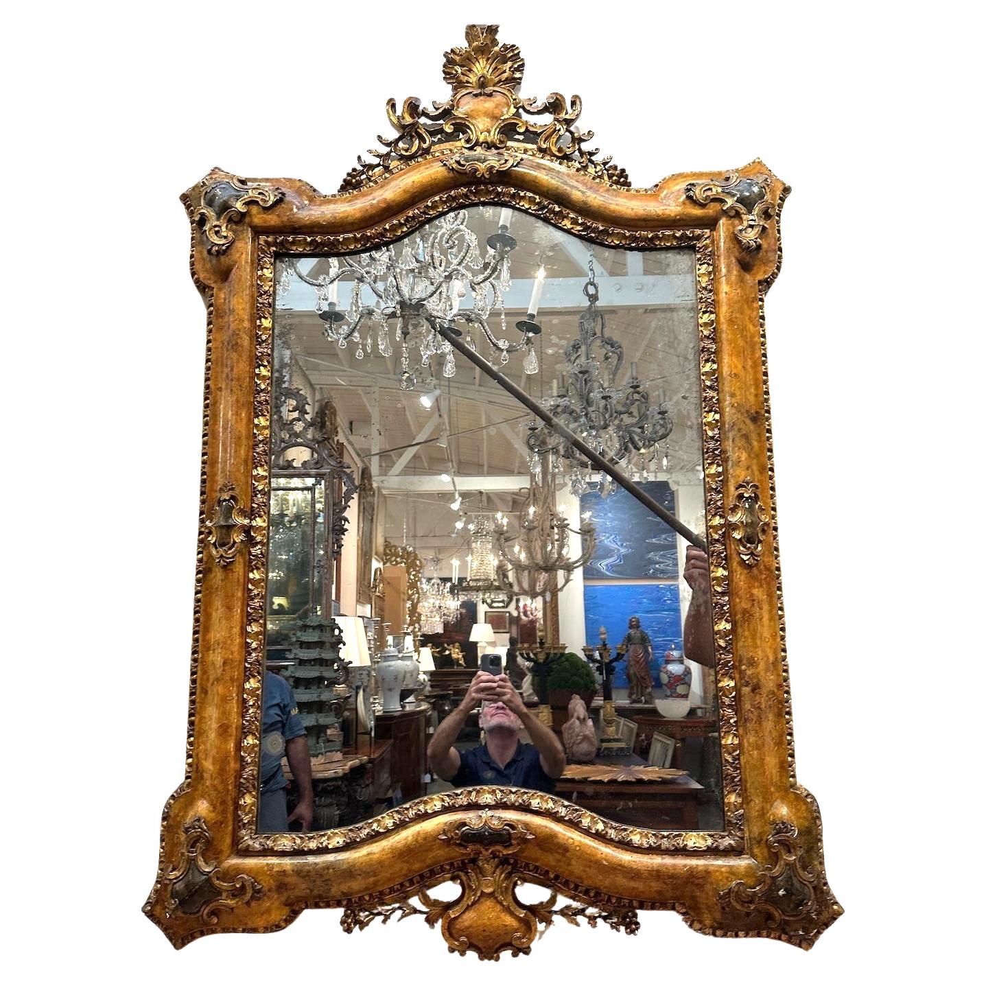 Painted and Gilded Roman Mirror