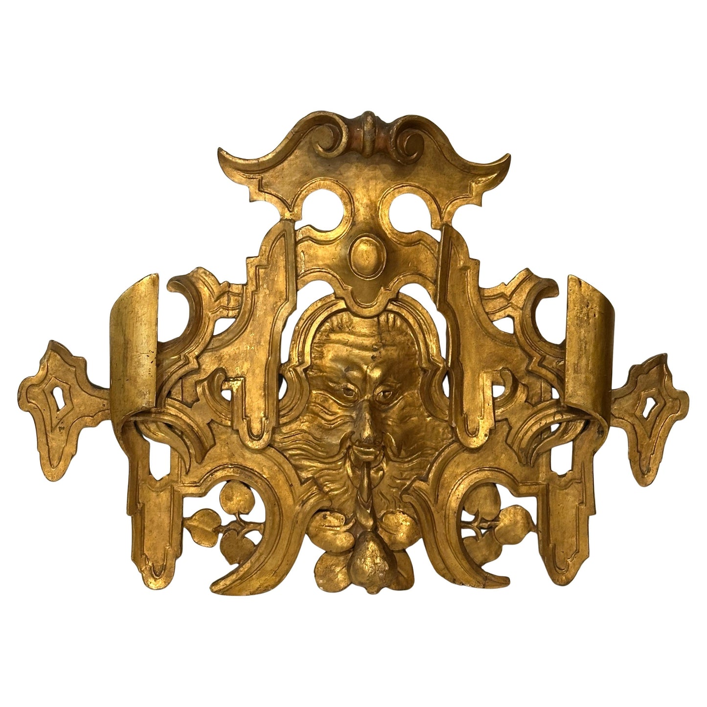 Pair of Roman Gilded Wood Wall Placques