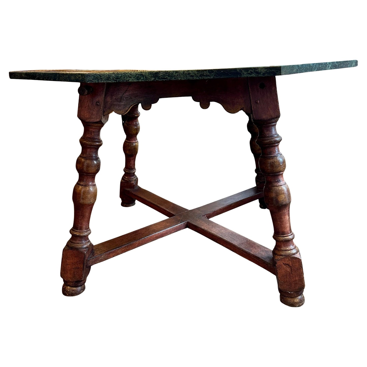 Italian Specimen Marble Center Table, Circa 1930