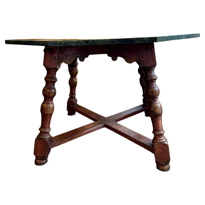 Italian Specimen Marble Center Table, Circa 1930