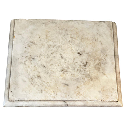Italian 19th Century Carrara Marble Pedestal
