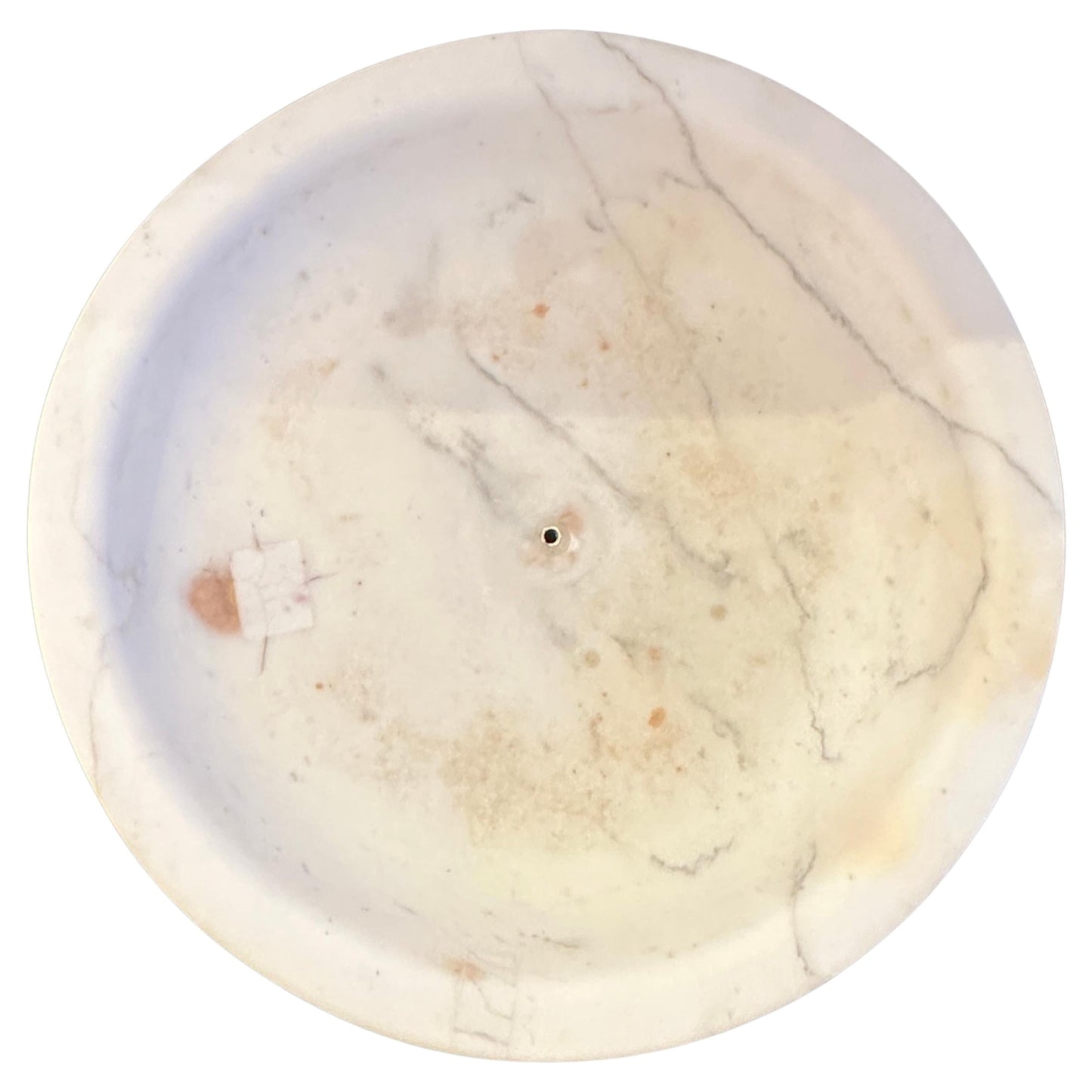 Large Hand-Carved Carrara Marble Tazza — Italy, Late 18th / Early 19th Century