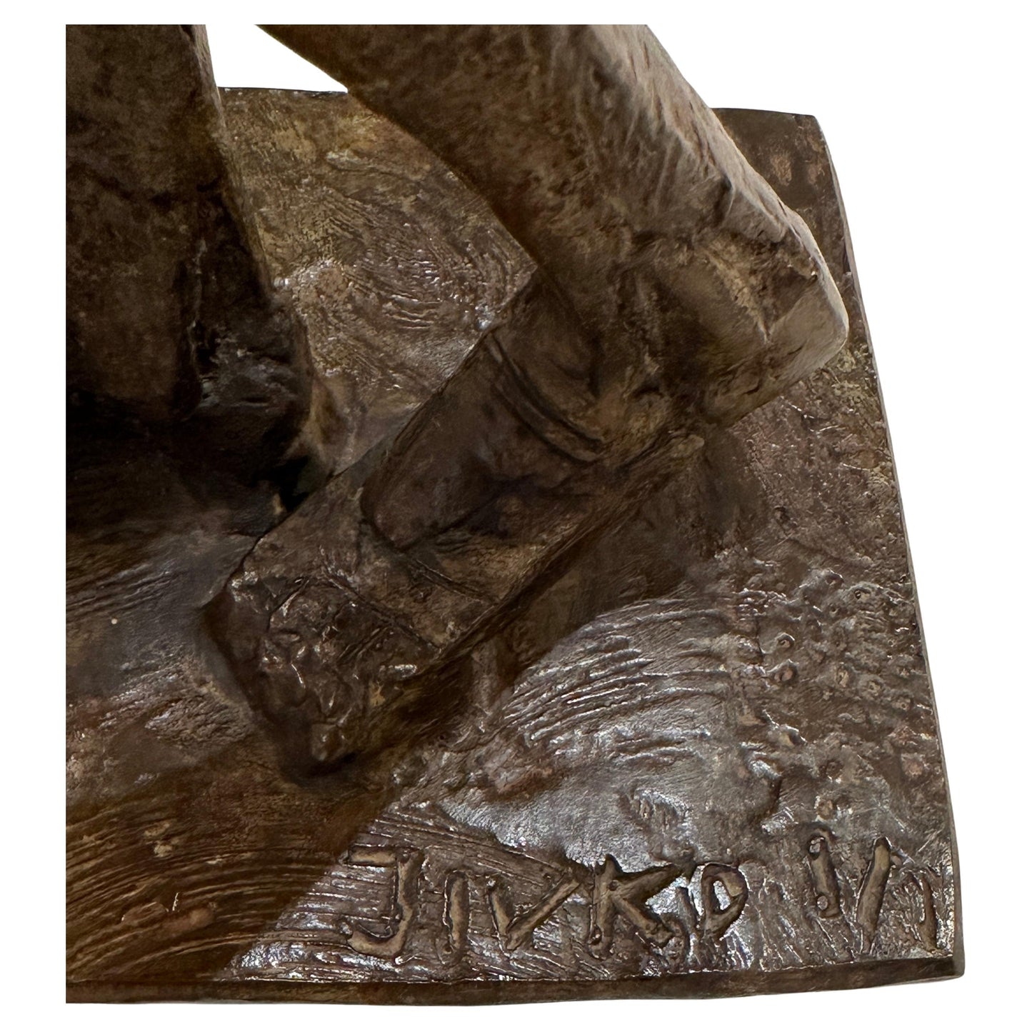 Bronze Horse/Man Sculpture by Jivko Sedlarski — 1/1