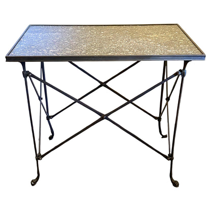 Maison Jansen Patinated Bronze and Marble-Top Tables — France-19th century