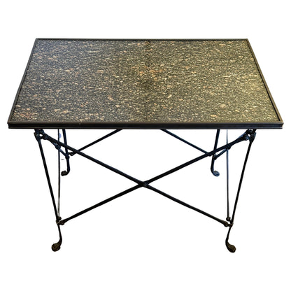 Maison Jansen Patinated Bronze and Marble-Top Tables — France-19th century