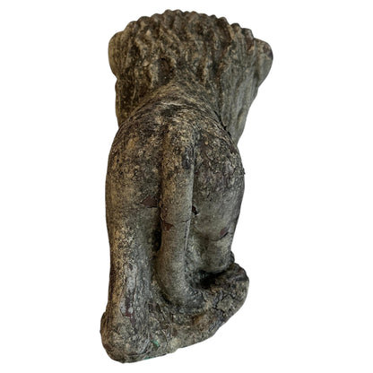 Pair of 1920's-Italian-Renaissance Style Composition Lions