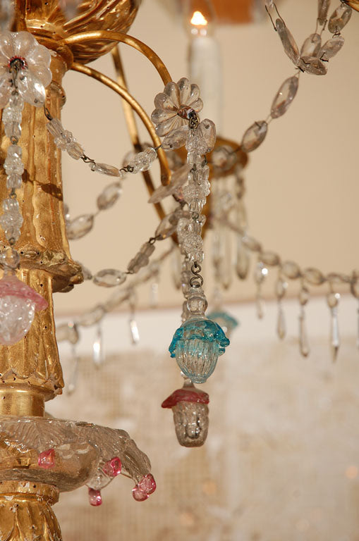 Genovese, Giltwood and Crystal Chandelier