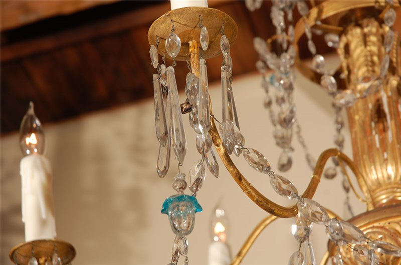 Genovese, Giltwood and Crystal Chandelier