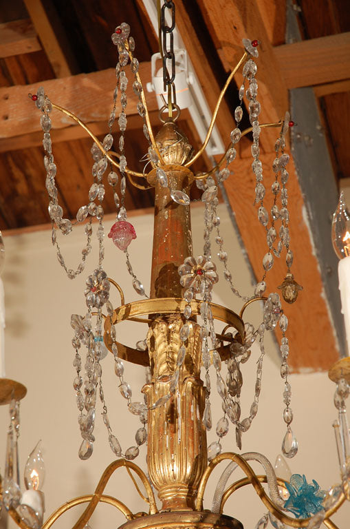 Genovese, Giltwood and Crystal Chandelier