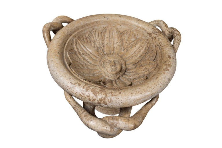 Large, Carved Marble Tazza from Florence