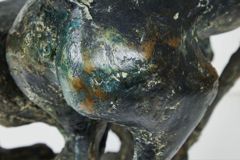 Glazed, Resin Statue of Horses