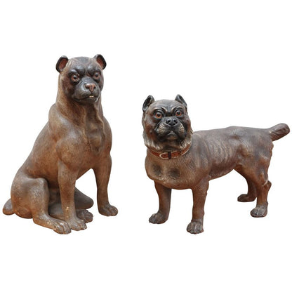 Victorian, Terracotta Dogs