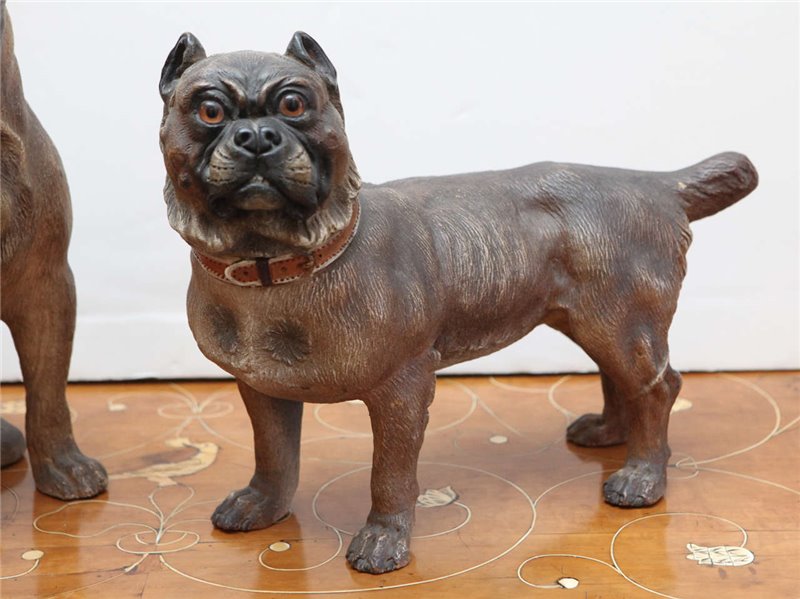 Victorian, Terracotta Dogs