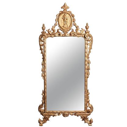 18th c., Italian, Gilt Wood Mirror