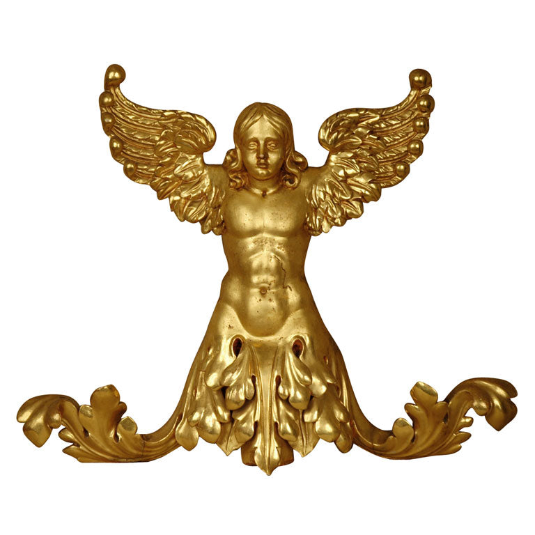 19th c., Gilded Angel